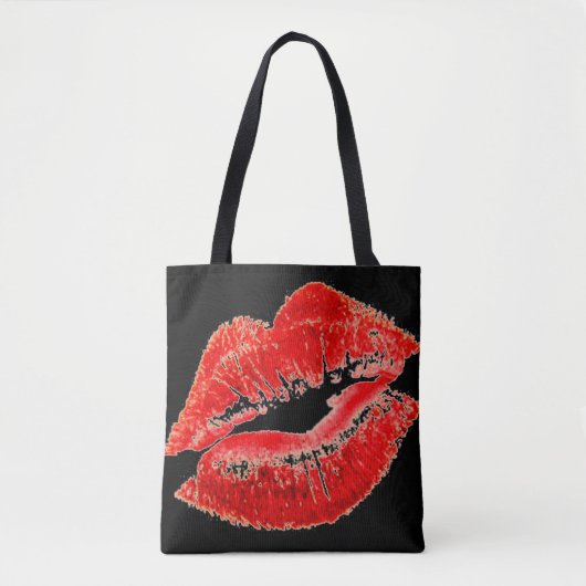 Big Red Lips Tasche (Vorderseite)