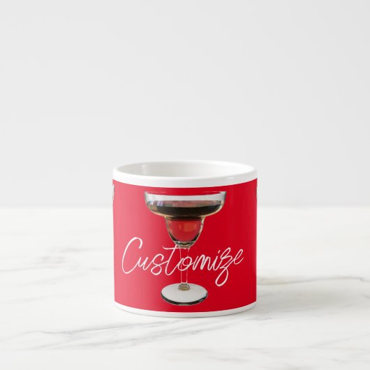 Big Red Margarita Cocktail Drink Thunder_Cove Espressotasse (Vorderseite)