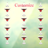 Big Red Margarita Cocktail Drink Thunder_Cove Fensteraufkleber (Blatt 3)