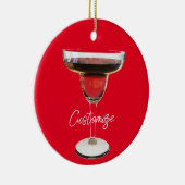 Big Red Margarita Cocktail Drink Thunder_Cove Keramik Ornament (Rechts)