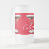 Big Red Margarita Cocktail Drink Thunder_Cove Mattglas Bierglas (Vorderseite Links)