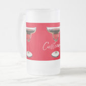 Big Red Margarita Cocktail Drink Thunder_Cove Mattglas Bierglas (Vorderseite Links)