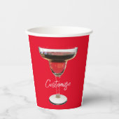 Big Red Margarita Cocktail Drink Thunder_Cove Pappbecher (Vorderseite)