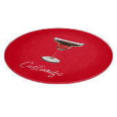 Big Red Margarita Cocktail Drink Thunder_Cove Schneidebrett (Ecke)