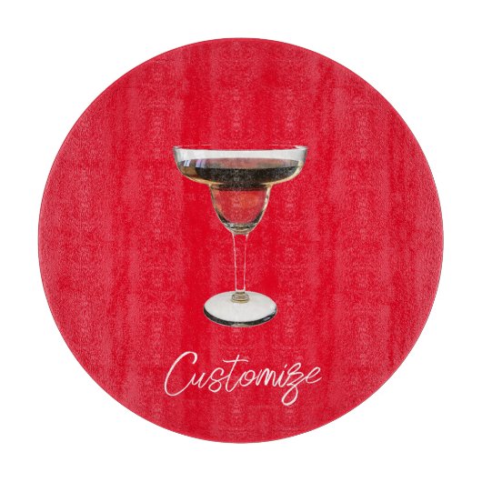 Big Red Margarita Cocktail Drink Thunder_Cove Schneidebrett (Vorderseite)