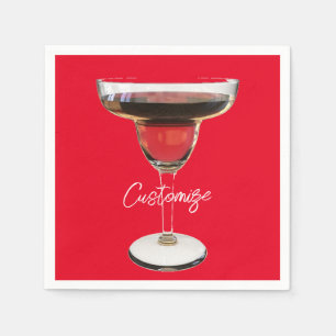 Big Red Margarita Cocktail Drink Thunder_Cove Serviette