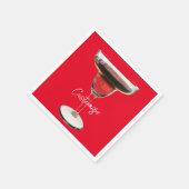 Big Red Margarita Cocktail Drink Thunder_Cove Serviette (Ecke)