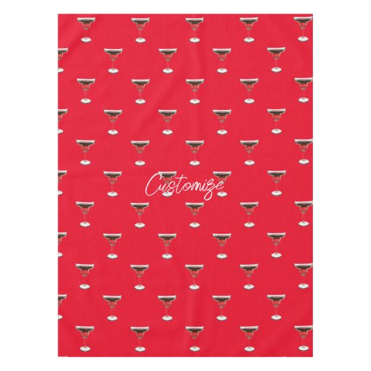 Big Red Margarita Cocktail Drink Thunder_Cove Tischdecke (Vorderseite)