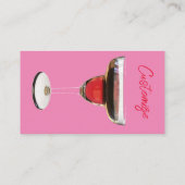 Big Red Margarita Cocktail Drink Thunder_Cove Visitenkarte (Rückseite)