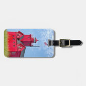 Big Red Michigan Lighthouse Gepäckanhänger (Vorderseite horizontal)