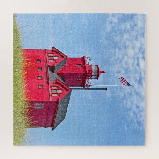 Big Red Michigan Lighthouse Puzzle (Horizontal)
