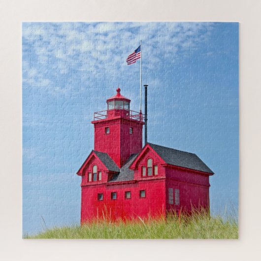 Big Red Michigan Lighthouse Puzzle (Vertikal)