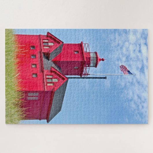 Big Red Michigan Lighthouse Puzzle (Horizontal)