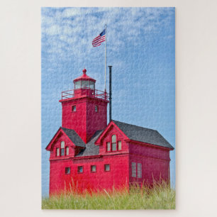 Big Red Michigan Lighthouse Puzzle
