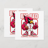 Big Red No 1 Einladung (Vorne/Hinten)