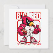 Big Red No 1 Einladung (Rückseite)
