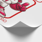 Big Red No 1 Geschenkpapier (Ecke)
