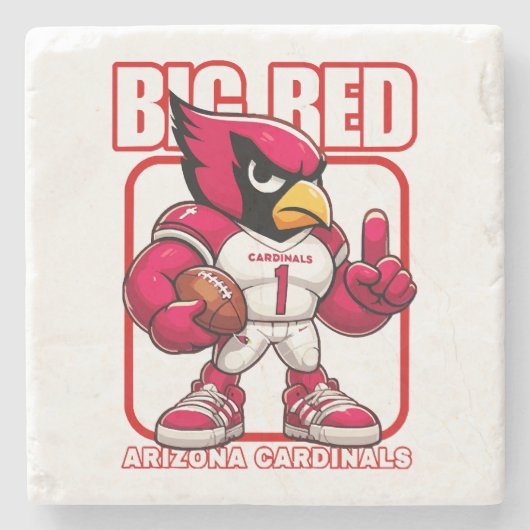 Big Red No 1 Steinuntersetzer (Vorderseite)