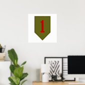 Big Red One, 1. ID Patch Poster (Heimbüro)
