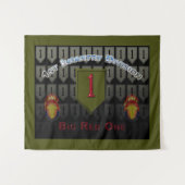 "Big Red One" 1. Infanterie Division Wandteppich (Vorderseite (Horizontal))