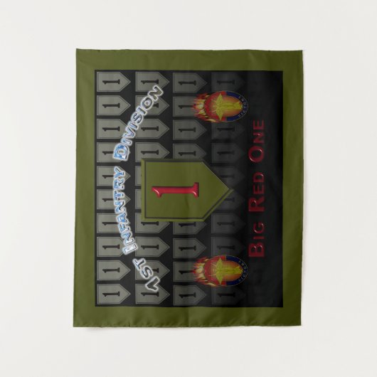 "Big Red One" 1. Infanterie Division Wandteppich (Vorderseite)