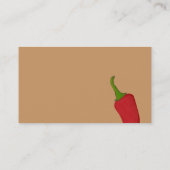 Big Red Pepper Business Card Visitenkarte (Rückseite)