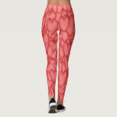 Big RED & PINK Herzens ! YOGA PANTS Composite Legg Leggings (Rückseite)