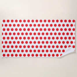Big Red Polka Dots Handtuch