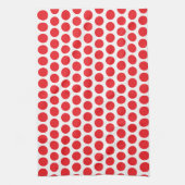 Big Red Polka Dots Handtuch (Vertikal)