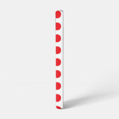 Big Red Polka Dots Handtuch Samsung Galaxy Hülle (Linke Seite)