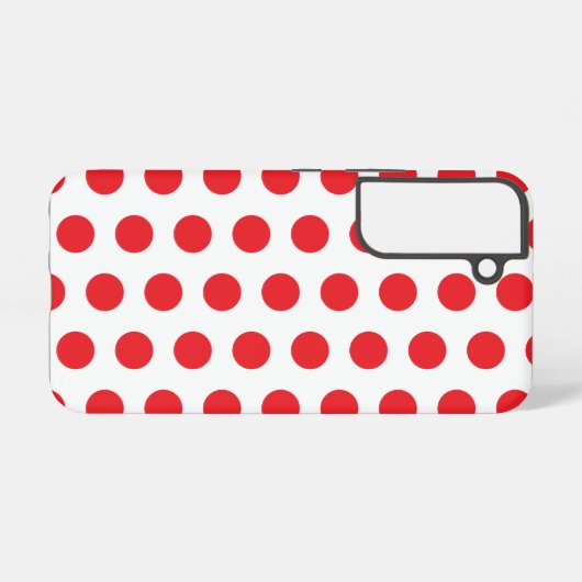 Big Red Polka Dots Handtuch Samsung Galaxy Hülle (Rückseite (Horizontal))