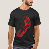 Big Red reckt trotzige Faust T-Shirt (Vorderseite)