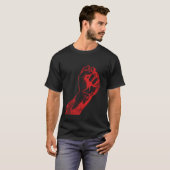 Big Red reckt trotzige Faust T-Shirt (Vorne ganz)
