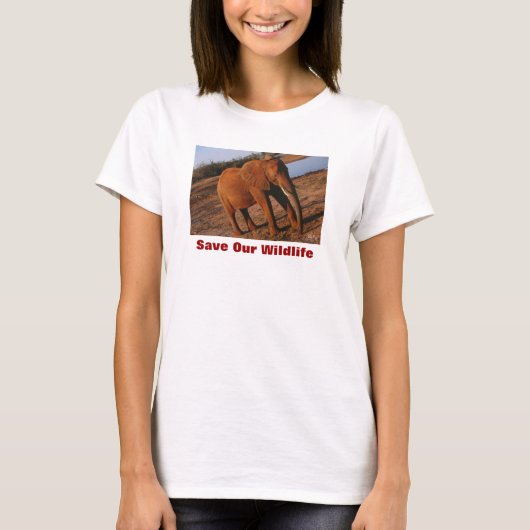 Big Red Rettete Our Wildlife T-Shirt (Vorderseite)