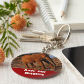 Big Red Rettete unsere Schlüsselkette im Naturschu Schlüsselanhänger (Seite)