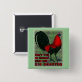 Big Red Rooster Button (Vorne & Hinten)