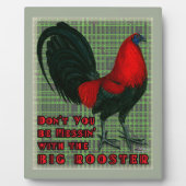 Big Red Rooster Fotoplatte (Vorderseite)