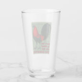 Big Red Rooster Glas (Rückseite)