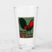 Big Red Rooster Glas (Vorderseite)