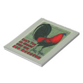 Big Red Rooster Notizblock (Rotiert)