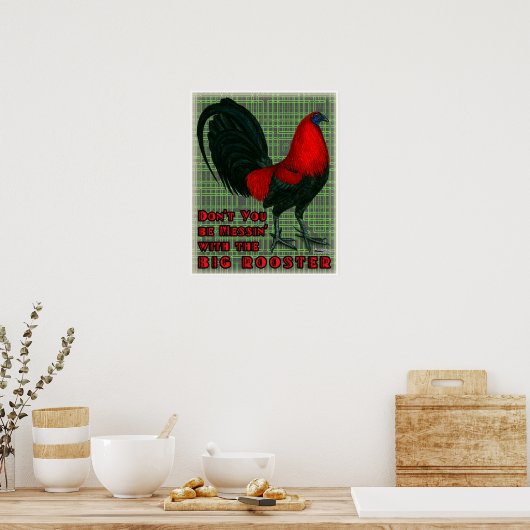 Big Red Rooster Poster (Küche)