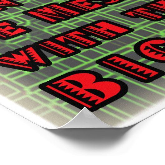 Big Red Rooster Poster (Ecke)