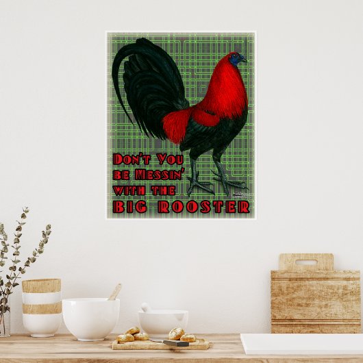 Big Red Rooster Poster (Küche)