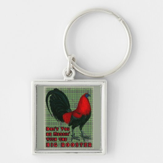 Big Red Rooster Schlüsselanhänger (Vorne)