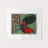 Big Red Rooster Wandteppich (Vorderseite (Horizontal))