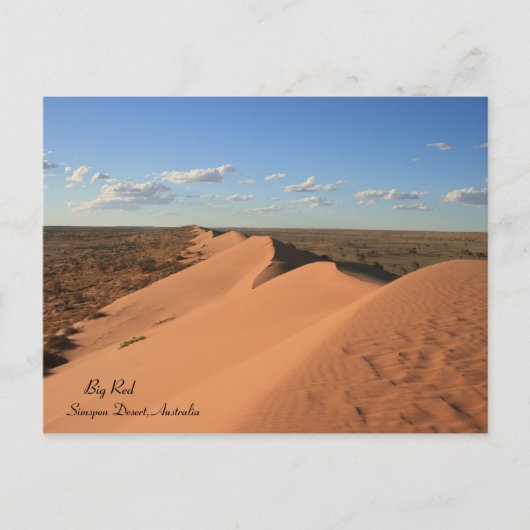 Big Red Sand Dune, Australien - Postcard Postkarte (Vorderseite)