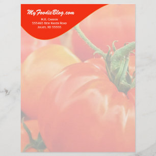 Big Red Tomato Personalisiert Food Lover Briefkopf
