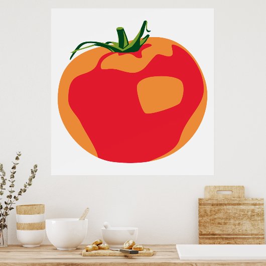 Big Red Tomato Poster (Küche)