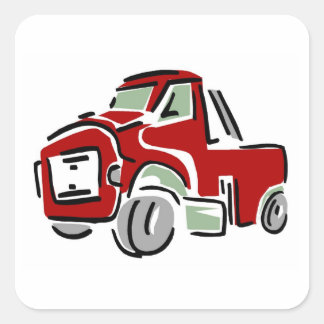 Big Red Truck - Aufkleber