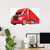 Big Red Truck Poster (Heimbüro)